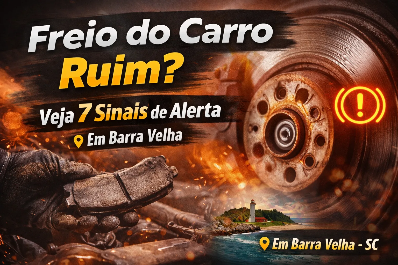 Inspeção de disco e pastilha de freio na BM Prime Motors em Barra Velha SC